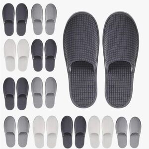 12 Pair House Slipper for Guest Non Slip Disposable Slipper